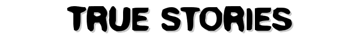 True Stories font